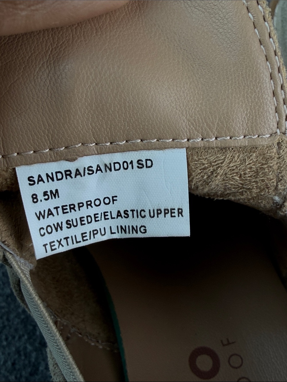 Blondo Sandra Waterproof Cow Leather Booties in Sand Size 8.5M - Picture 7 of 10